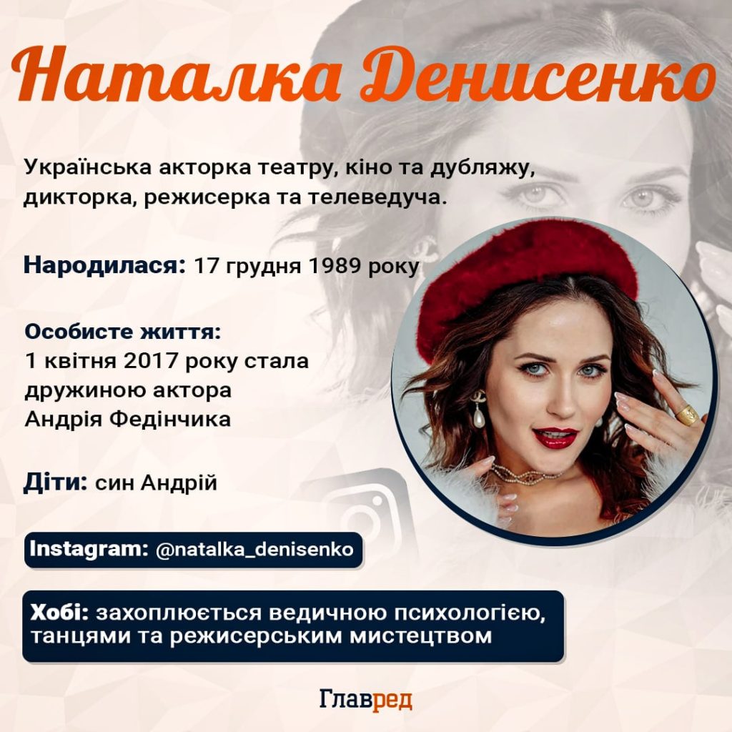 Наталка Денисенко Розлучення: подробности личной жизни и карьеры актрисы