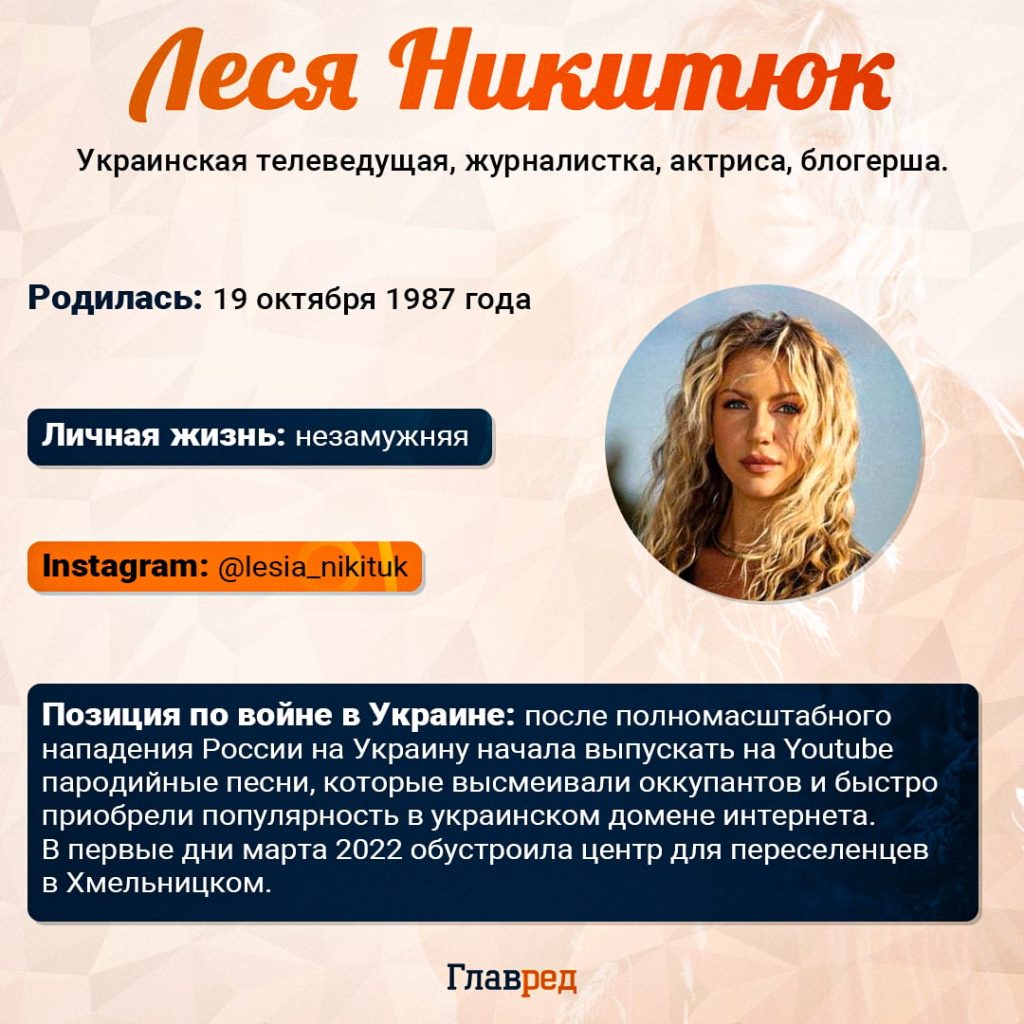 Леся Никитюк Муж: подробности личной жизни и карьеры